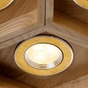 5 Light Wood Modern/ Contemporary Pendant Light