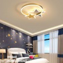 Star Flush Mount Ceiling Light Acrylic Double Stars Light Fixture Bedroom Kids Room