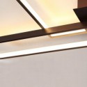 Modern Rectangle Flush Mount Ceiling Light Creative Decoration Light Fixture Living Room Office