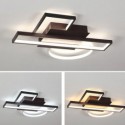 Modern Rectangle Flush Mount Ceiling Light Creative Decoration Light Fixture Living Room Office