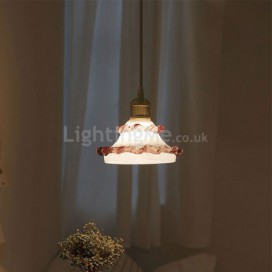 Modern Glass Pendant Lamp Single Head Pendant Light Bedroom Living Room