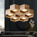 6 Light Wood Modern/ Contemporary Pendant Light