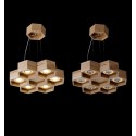 6 Light Wood Modern/ Contemporary Pendant Light