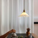 Modern Lace Glass Pendant Light Single Head Pendant Lamp Living Room Bedroom