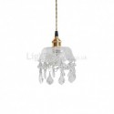 Elegant Glass Pendant Light Single Head Mini Pendant Light Living Room Bedroom