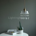 Elegant Glass Pendant Light Single Head Mini Pendant Light Living Room Bedroom