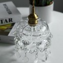 Elegant Glass Pendant Light Single Head Mini Pendant Light Living Room Bedroom