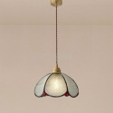 Minimalist Petal Glass Pendant Light Single Head Glass Pendant Lamp Living Room Bedroom