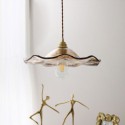Lotus Leaf Glass Pendant Light Creative Decorative Light Fixture Living Room Bedroom