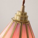 Glass Pendant Light Retro Petal Light Fixture Living Room Bedroom