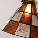 Retro Lattice Glass Pendant Lamp Lighting Living Room Bedroom