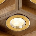 7 Light Wood Modern/ Contemporary Pendant Light