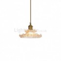 Lotus Glass Pendant Light Mini Decorative Light 1 Light Bedroom Living Room