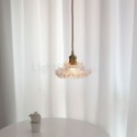 Lotus Glass Pendant Light Mini Decorative Light 1 Light Bedroom Living Room