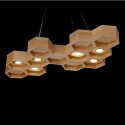 6 Light Wood Modern/ Contemporary Pendant Light