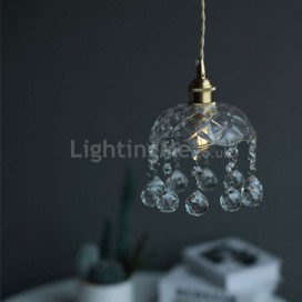 Modern Mini Glass Pendant Light 1 Light Decoration Light Fixture Bedroom Living Room