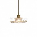 Glass Pendant Light Lotus Glass Pendant Lamp Bedroom Living Room