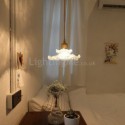 Glass Pendant Light Lotus Glass Pendant Lamp Bedroom Living Room