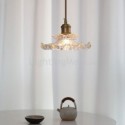 Glass Pendant Light Lotus Glass Pendant Lamp Bedroom Living Room