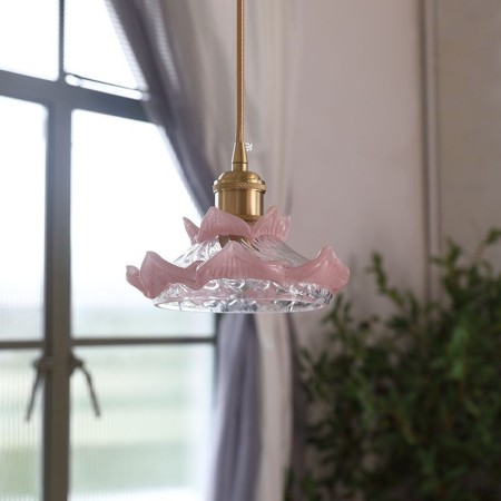 Lotus Glass Pendant Light Glass Pendant Lamp Bedroom Living Room