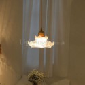 Lotus Glass Pendant Light Glass Pendant Lamp Bedroom Living Room