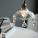 Modern Minimalist Glass Pendant Lamp Single Light Pendant Light Bedroom Living Room