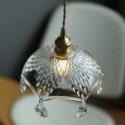 Modern Minimalist Glass Pendant Lamp Single Light Pendant Light Bedroom Living Room