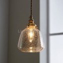 Modern Bubble Glass Pendant Lamp Single Light Fixture Bedroom Living Room