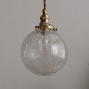 Modern Crackle Glass Pendant Light Ceiling Hanging Pendant Light Fixture Kitchen Living Room