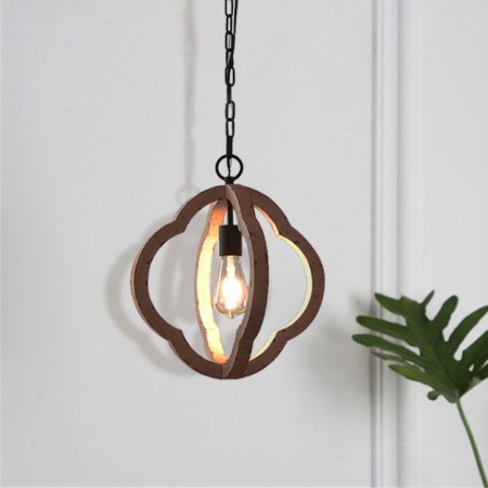 Vintage Style Wood Pendant Light Kitchen Island Ideas Living Room Light Fitting