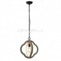 Vintage Style Wood Pendant Light Kitchen Island Ideas Living Room Light Fitting