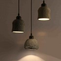 Retro / Vintage Wood Cement Pendant Light