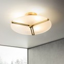 Modern Acrylic Frisbee Ceiling Light Flush Mount Lighting Bedroom Living Room