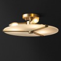 Modern Acrylic Frisbee Ceiling Light Flush Mount Lighting Bedroom Living Room