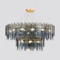 Modern Round Glass Pendant Light Elegant Glass Chandelier Living Room Bedroom