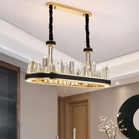 Contemporary Crystal Pendant Light Crystal Ceiling Light Bedroom Living Room