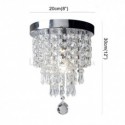 Crystal Flush Mount Modern Crystal Ceiling Light Bedroom Living Room