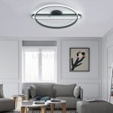 Modern Round Flush Mount Acrylic Ceiling Light Bedroom Living Room