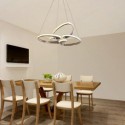 Modern Acrylic Pendant Lamp Heart Twist Light Fixture Bedroom Living Room