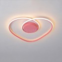 Modern Simple Flush Mount Heart Shaped Ceiling Light Bedroom Living Room