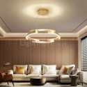 Irregular Ring Pendant Lamp Modern Acrylic Light Fixture Living Room Bedroom