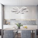 Modern Minimalist Pendant Lamp Acrylic Petal Shaped Light Fixture Bedroom Living Room