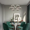 Modern Minimalist Pendant Lamp Acrylic Petal Shaped Light Fixture Bedroom Living Room