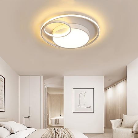 Round Flush Mount SML Three Rings Combination Ceiling Light Bedroom Living Room