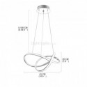 Modern Minimalist Pendant Lamp Unique Twist Pendant Light Kitchen Island Office