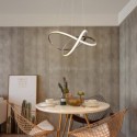 Modern Minimalist Pendant Lamp Unique Twist Pendant Light Kitchen Island Office
