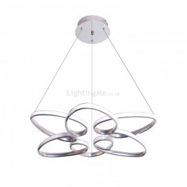 Simple Pendant Lamp Petals Shape Acrylic Twist Pendant Light Living Room Office