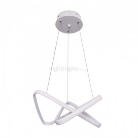 Modern Minimalist Pendant Lamp Unique Acrylic Twist Light Fixture Living Room Kitchen Island