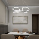 Acrylic Twist Pendant Lamp Modern Minimalist Pendant Light Bedroom Living Room