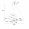 Acrylic Twist Pendant Lamp Modern Minimalist Pendant Light Bedroom Living Room